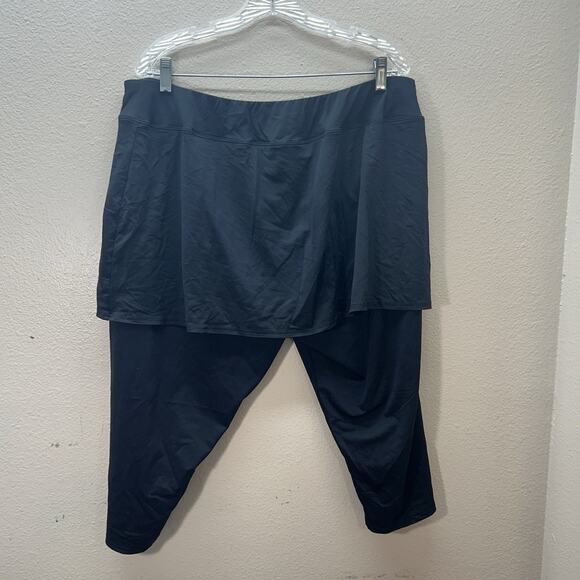 Lands’ End High Waisted Modest Swim Skirt Leggings UPF 50 Women’s 2X 20/22W - Picture 3 of 5